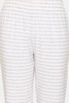 Rosaline Knit Cotton Pyjama - Off White AOP — thumbnail 5